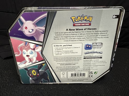 Pokemon V Heroes Tin -Umbreon V Spring 2022 - Picture 2 of 5