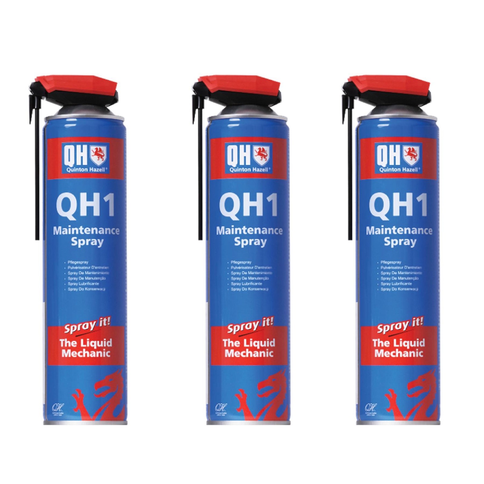 Multi Purpose Maintenance Spray Lubricating Rust Inhibitor Large 600ml x3