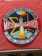 Rare Vintage 12" NASA Mission Control Back-Patch 1983 Robert McCall Design
