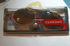 FOSTER GRANT CLIP-ON UVA/UVB 100 SUNGLASSES Vintage Spring Gold In Package 4