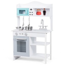 Kids Kitchen Playset Cookware Pretend Cooking Food Set with Pots Pans Play Set