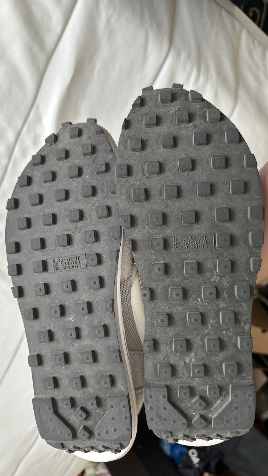 SACAI X NIKE Scarpe sneakers Nike LDV Waffle x Fragment Design x Sacai grigie taglia 10 5 usate