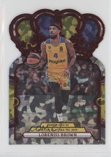2023-24 Panini Crown Royale EuroLeague Red Crystal /49 Lorenzo Brown #75 7m3