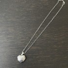 Shaped Locket Pendant Necklace Approx 16” Vintage 925 Sterling Silver Mom Heart
