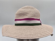 Janie And Jack Girls Bucket Hat 4-5 Kids Straw Paper