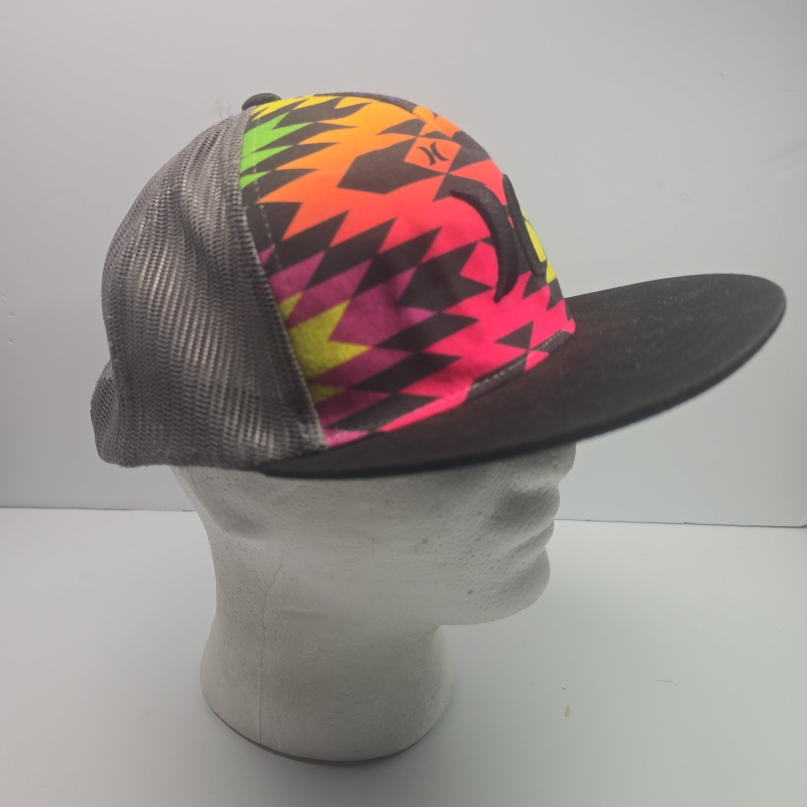 Hurley Multicolor Aztec Pattern Snapback Flat Bil… - image 5