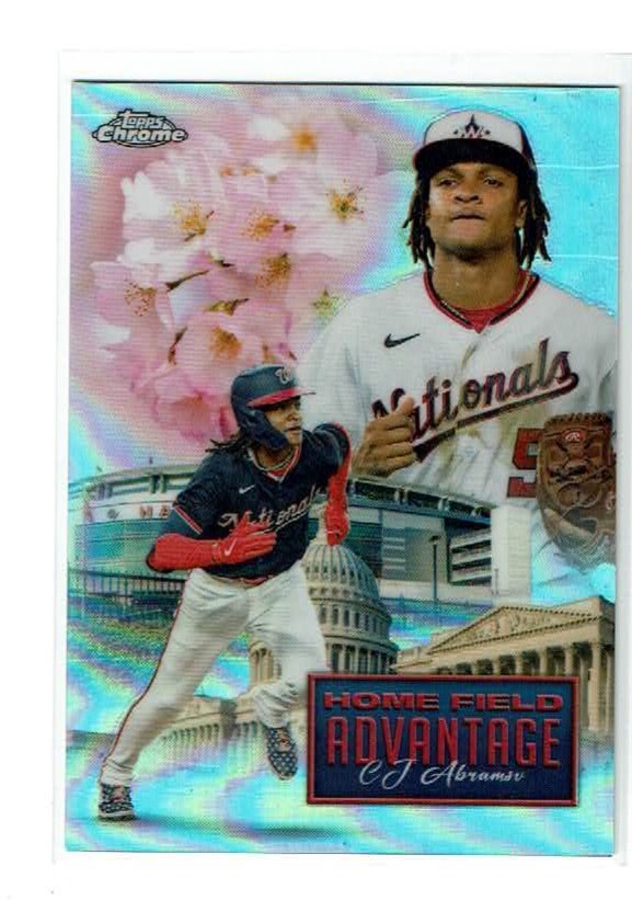 2024 Topps Chrome Update Home Field Advantage CJ Abrams Nationals SP