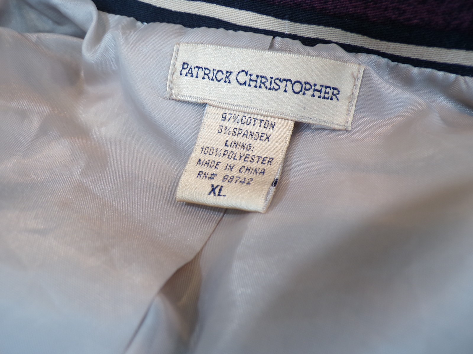 Patrick Christopher Striped Jacket Womens Size XL… - image 9