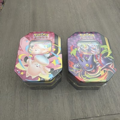 Pokemon Mega Moonlit Tin Mega Clefable and Gengar set of 2 Tins Sealed