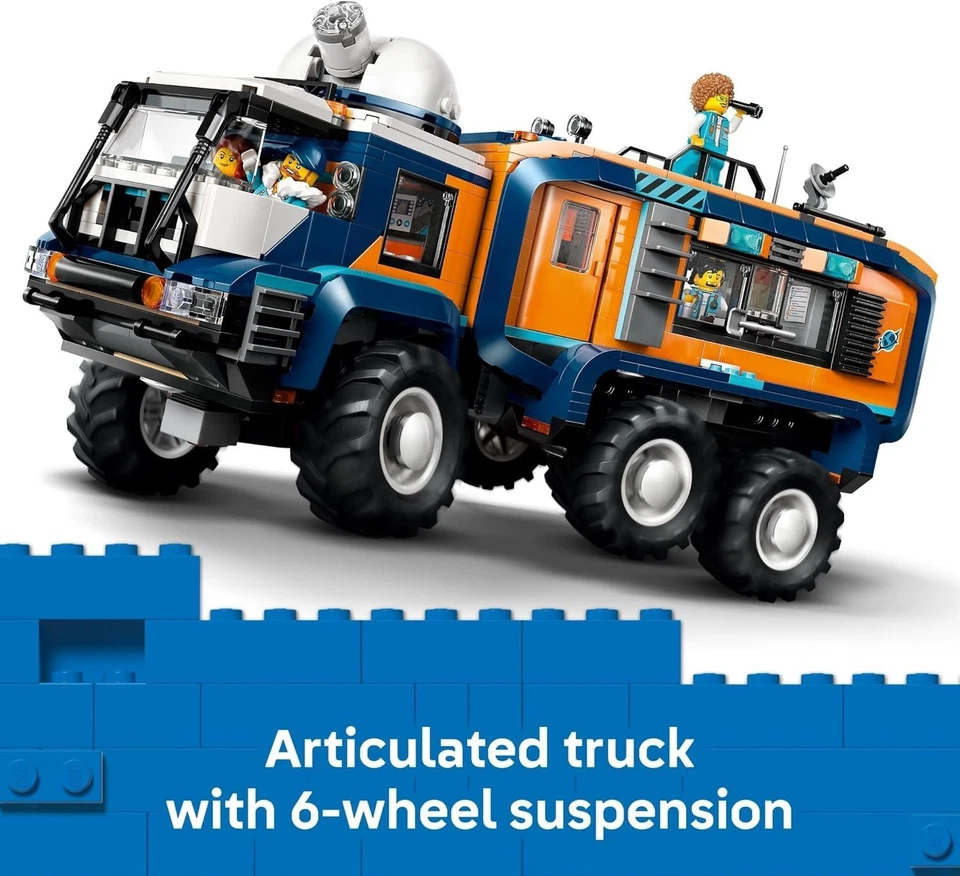 LEGO® City 60471 Arctic Explorer Science Lab Truck 5 Minifiguras STEM Edad 8+ Regalo Foto 3 de 4