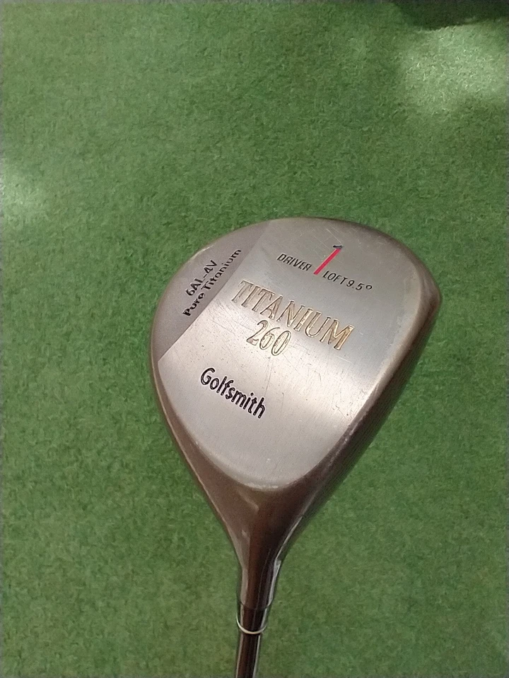 GOLFSMITH 260 TITANIO # 1 UNIDAD TITANIO PURO.9.5* DIESTRO 48" EJE ULTRALITE Foto 2 de 4