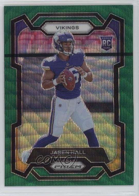 2023 Panini Prizm Rookies Green Wave Prizm Jaren Hall #367 18o1