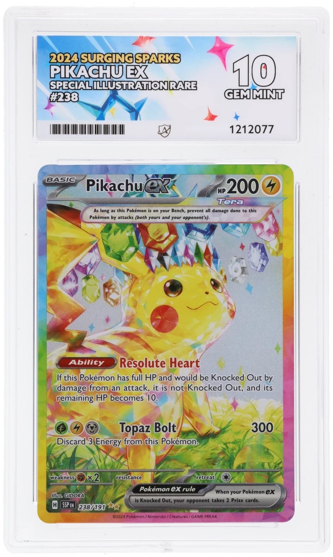 Pikachu EX 238/191 Ace 10 Surging Sparks Pokemon Card Game