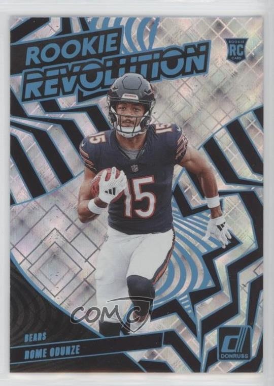 2024 Panini Donruss Rookie Revolution Cosmic 52/100 Rome Odunze #5 RC 04fu