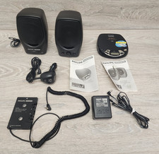 Philips Magnavox AY3860 Active Speakers AZ7368 Compact Disc CD Player Tested