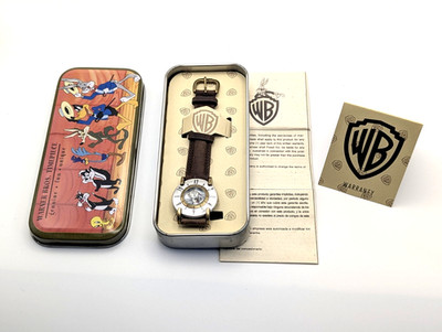 NOS 1994 Warner Bros Tasmanian Devil Watch - Unworn - Boxed with Sleeve & Papers