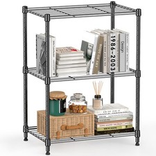 MZG 450 lbs Steel Storage Shelving 3-Tier Utility Shelving Unit Steel Organizer