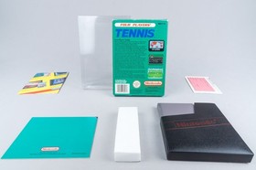 Nintendo NES *Tennis per quattro giocatori* IMBALLO ORIGINALE CIB PAL B 74-NOE-1+