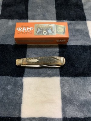 Marbles Rams Horn Trapper 4 1/8'' Pocket Knife MR358