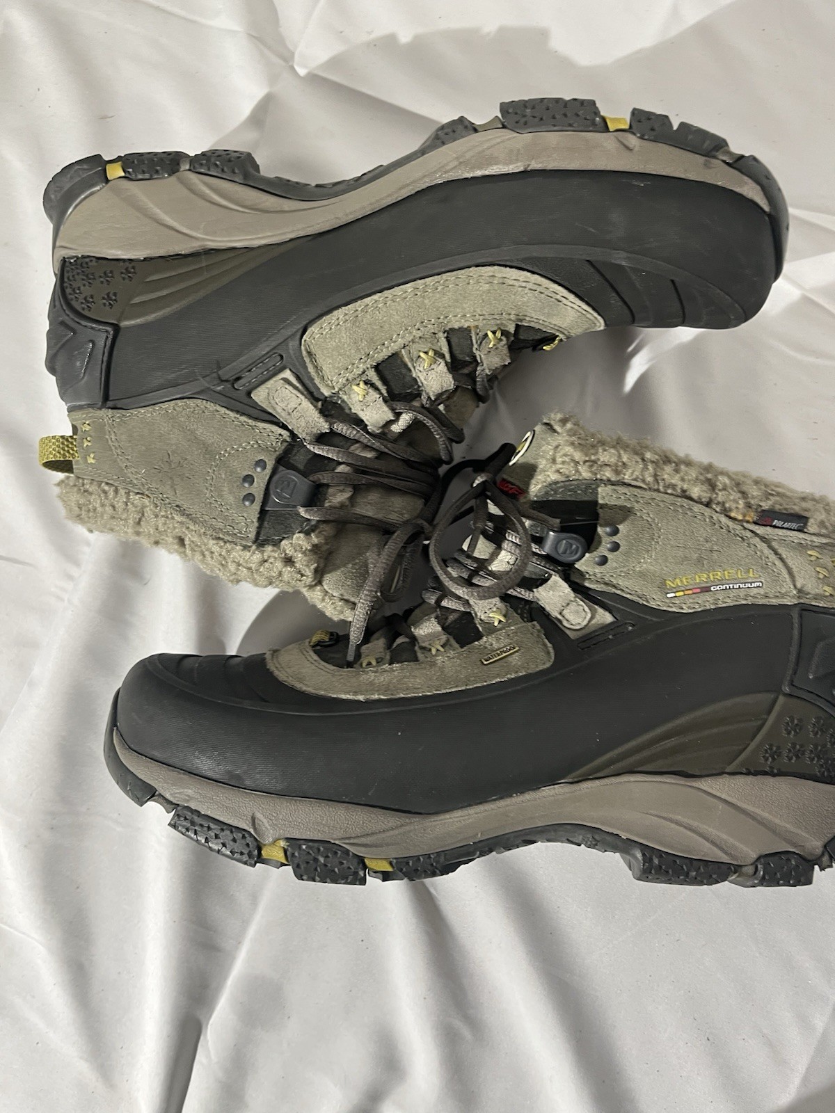 Stivali da trekking Merrell WinterLude 6 donna taglia 11 grigio oliva polveroso e nero J87619