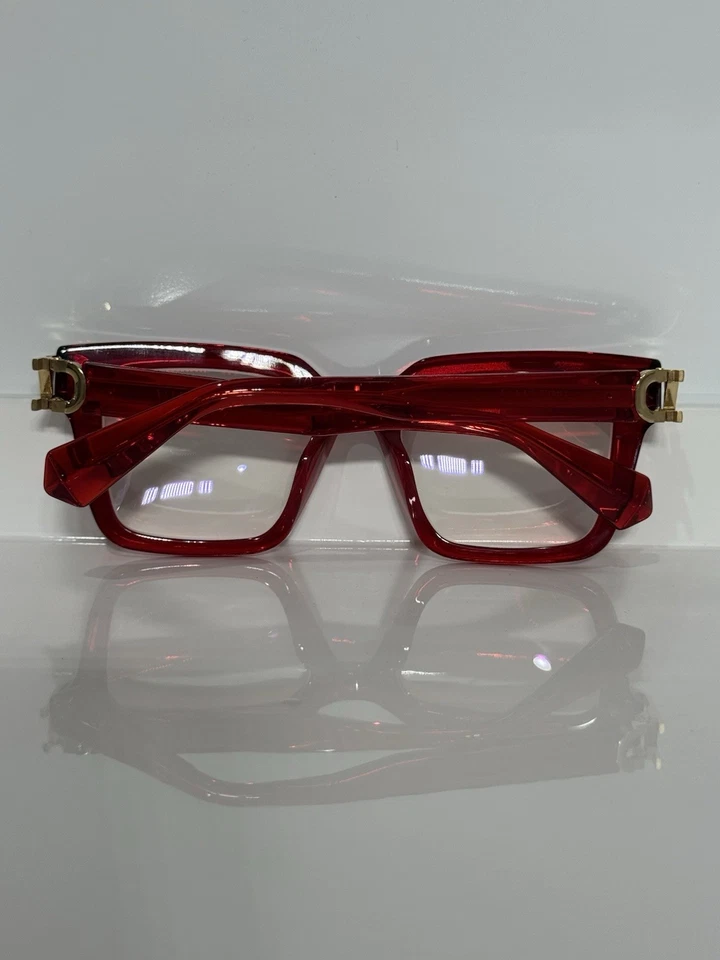 Gafas para mujer Valentino V-Side VLX-131B-51 acetato dorado rojo” Foto 3 de 4
