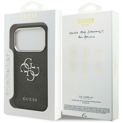 Guess Big 4G Classic Logo Case for iPhone 17 Pro Max 6.9'' Black-GUHCP17XP4G4SMCK