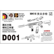 SHEIKMAINLAND 1/18 MK18 Assault Rifle Assembly Parts 3.75 Inch Model Accessories