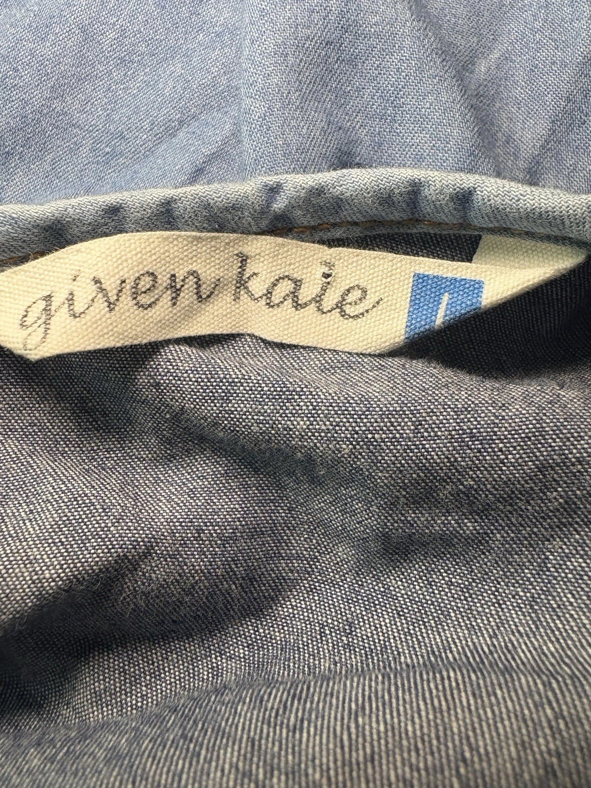 Given Kale Women’s Patchwork Denim Like Chambray … - image 6