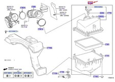 Lexus Lexus NX MK2 Air Filter Cleaner Assy 17700F0350 Nouveau authentique