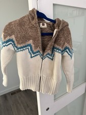Tea Collection Andes Intarsia Knit Hoodie Toddler Size