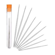 10Pcs Beading Needles Set - Stainless Steel Big Eye Beading Needles in 5 Size...