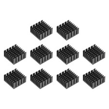 10x20x20mm Black Aluminum Heatsink Thermal Adhesive Pad 3D Printers 10Pcs