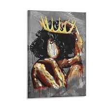 black girl poster Canvas Painting Wall Art Home Dec