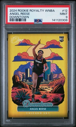 2024 Panini Instant WNBA One & One Downtown #12 Angel Reese RC Rookie PSA 9