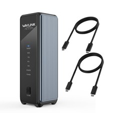 USB-C/USB4 Dual Bay M.2 NVMe SSD Enclosure for 2230/2242/2260/2280 NVME SSDs