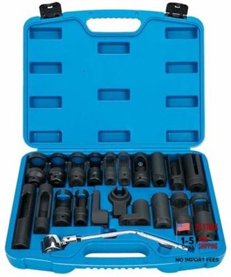  21pcs Oxygen Sensor Socket Set Sensor, Oil Pressure Sending Unit Socket Set 
