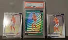 2024 Panini Prizm - Rookies Bo Nix #309 Green Wave Prizm (RC) + 2 Prizm base RC.