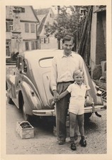 Vintage Foto Vater & Sohn mit