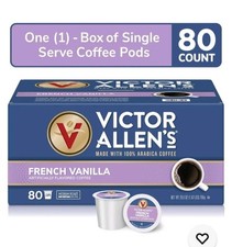 Victor Allen's French Vanilla Keurig K-Cup Coffee Pods 80 Count BB 10/2025