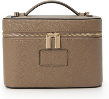 Makeup Bag Vanity Case for Women Leather Cosmetic Bag Travel Toiletry Bags Porta