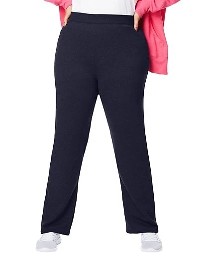 Pantalones deportivos de lana Just My Size longitud media para mujer ComfortSoft EcoSmart 30,5
