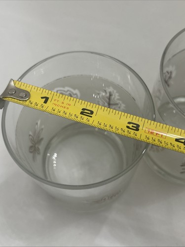 Double Old Fashioned Rocks Glasses 1970’s MCM Frosted Barware Set-3 Gold Leaf - Picture 12 of 22