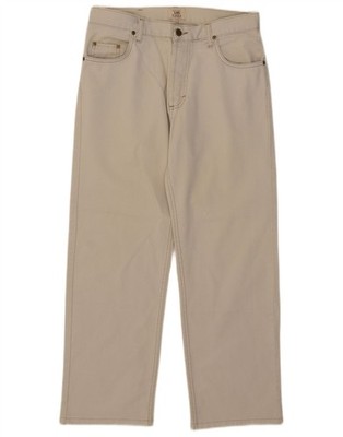 Lee Herren Chicago Straight Jeans W32 L27 Off White Baumwolle JH03