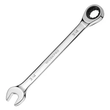 WORKPRO 3/4" Ratcheting Combination Wrench SAE Box Open End 12-Point 72-Tooth US