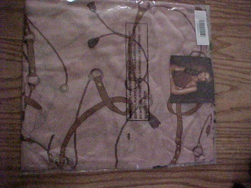 IMAN Global Chic Western Scarf Wrap Shawl Pink/Brown NEW - Picture 9 of 10