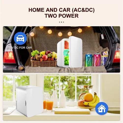 Portable Drinks Beer Refrigerator Cooler Warmer Mini Fridge Drink Coffee Storage - Picture 3 of 12
