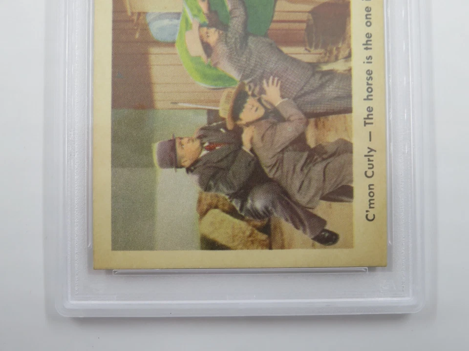 THE 3 STOOGES #13 C'Mon Curly The Horse Is The One In... 1959 Graded PSA NM-MT 8 - Image 3 of 4