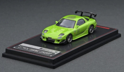 Ignition Model Amemiya Green Metal Mazda RX-7 (FD3S) RE 1:64