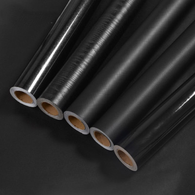 Black Waterproof Stickers Oil-Proof Self-Adhesive Wall Paper Furniture Film
