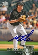 Matt Thornton autographed baseball card (Chicago White Sox) 2010 Upper Deck #133